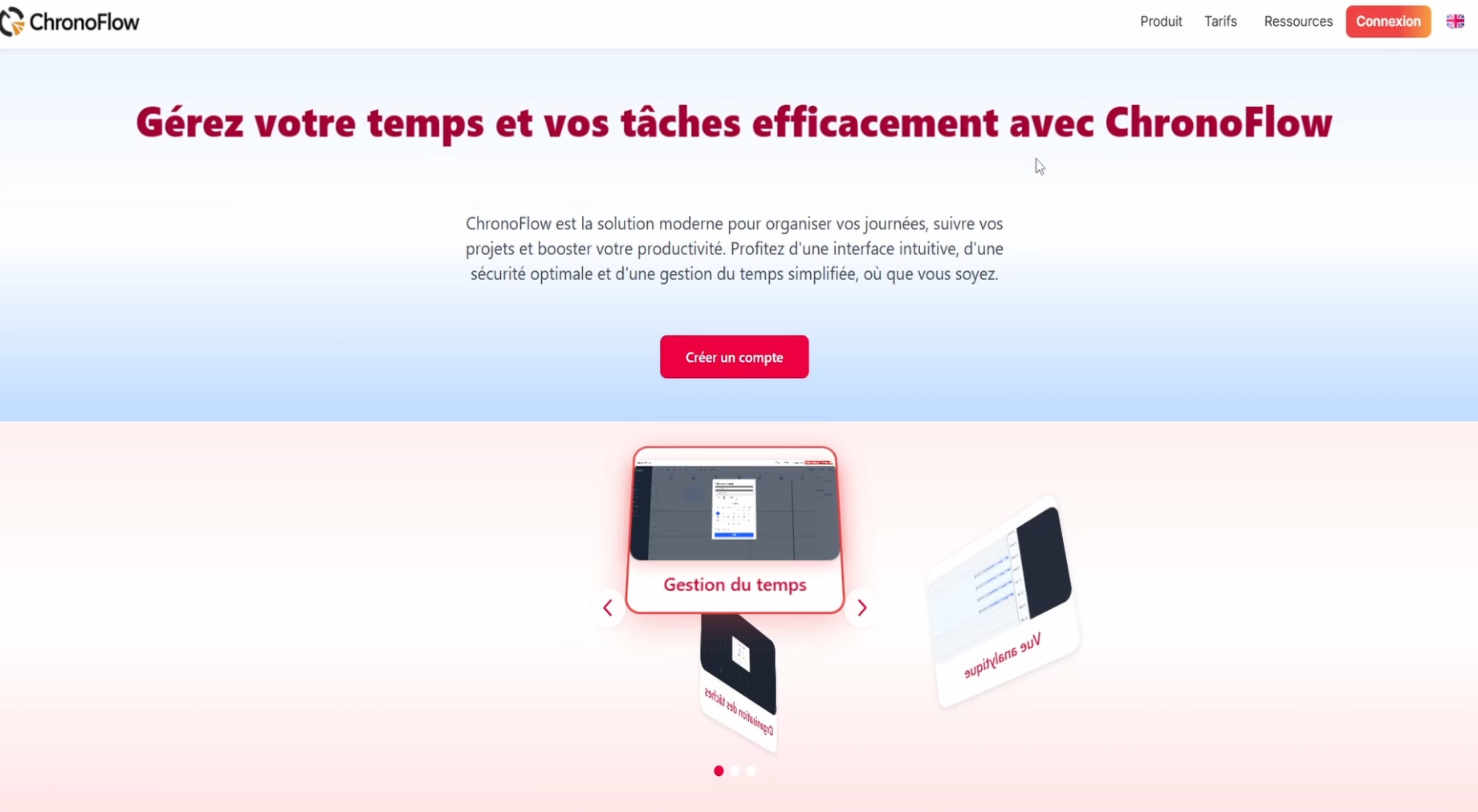 Capture d'écran de ChronoFlow