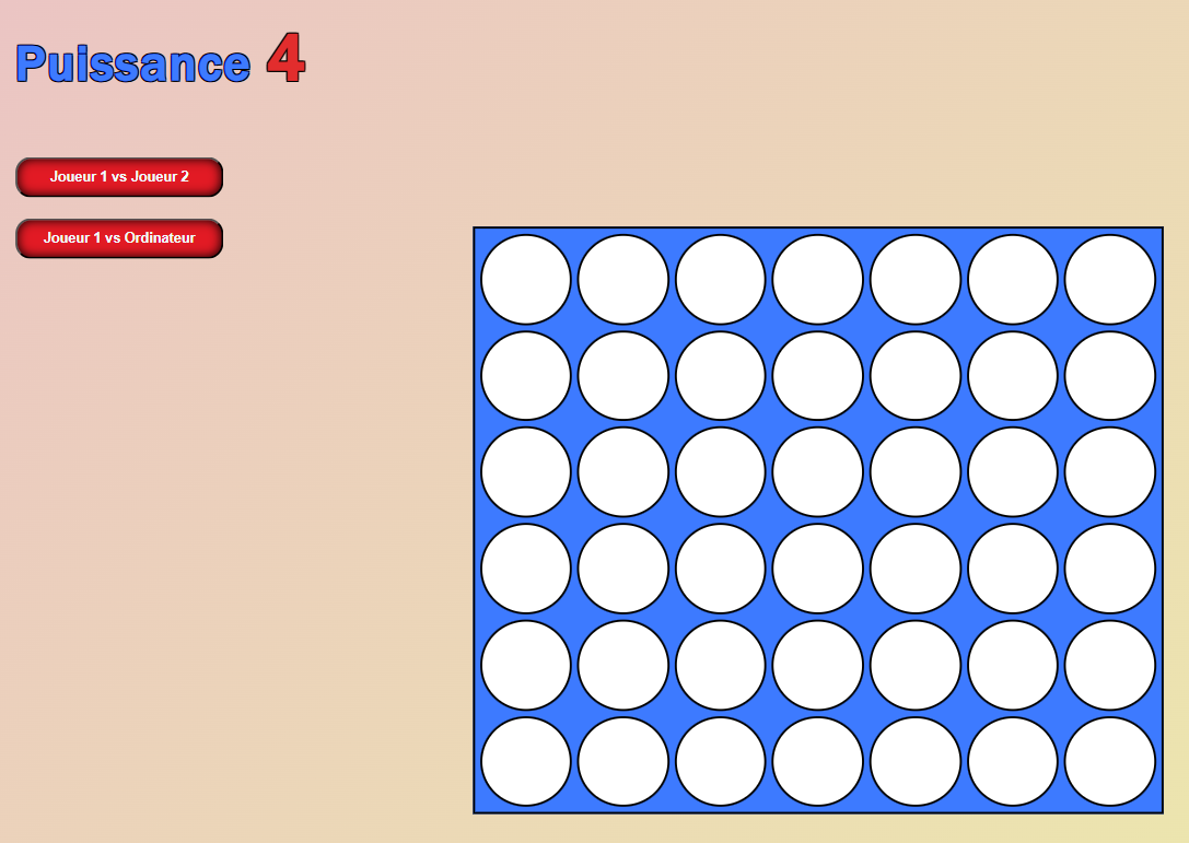 Capture d'écran du Puissance 4